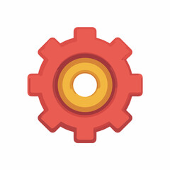 Gear Object Icon Design Element