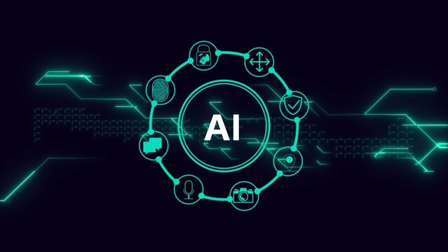 exploring fundamentals of AI technology, artificial intelligence technology circuit board illustration