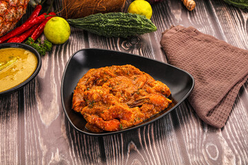 Indian cuisine - Prawns malabar masala