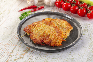Golden fried potato pancake - Draniki
