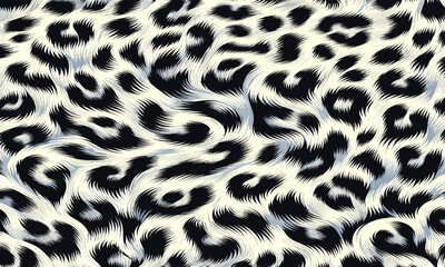 White leopard fur pattern texture vector with camouflage background suitable for home decor, fashion clothing, and modern wallpapers.