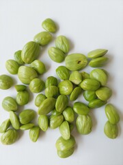 green pete on white background