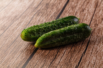 Raw fresh ripe green cucucmbers