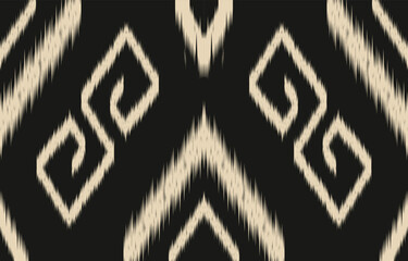 Ethnic abstract ikat art. Aztec ornament print. geometric ethnic pattern seamless  color oriental.  Design for background ,curtain, carpet, wallpaper, clothing, wrapping, Batik, vector illustration.