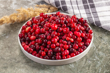 Sweet and sour fresh cranberry