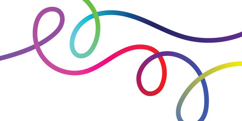 Vibrant Abstract Lines Intertwining on a Black Background. A dynamic image featuring interwoven, colorful lines in various shades of the rainbow against a solid black backdrop.