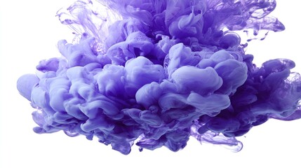 Obraz premium Vibrant Purple Ink Swirl Creating Dynamic Fluid Abstract Background