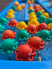 Fairground attraction: colourful octopus pond