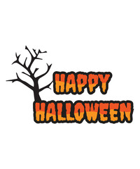 Halloween Spooky Text logo icon vector design, Halloween typography logo for halloween party