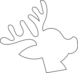 Reindeer's head icon