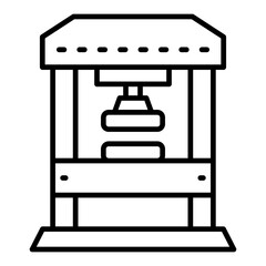Hydraulic press Icon