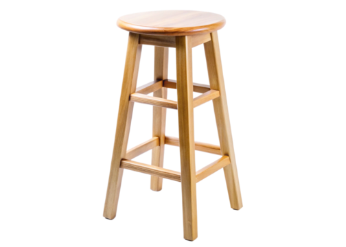 kitchen stool isolated on white backgroud