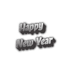 New year's day creative lettering typography art vector