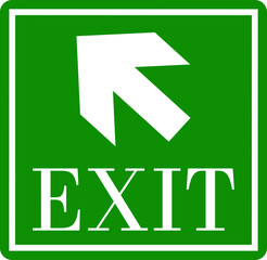 Emergency Exit Icon. Running man emergency fire exit sign. Exit emergency arrow sign vector image, vector symbol. Fire exit keep clear sign showing a running person on transparent background.