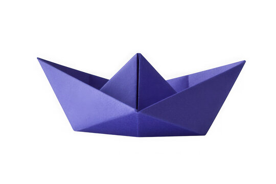 paper boat isolated on transparent white background,PNG