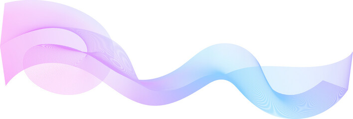 Abstract Gradient Wave Line. Elegant abstract wave line with smooth gradient colors.