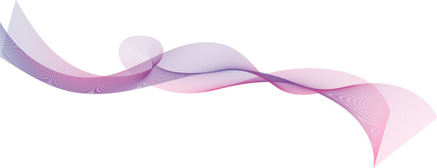 Abstract Gradient Wave Line. Elegant abstract wave line with smooth gradient colors.