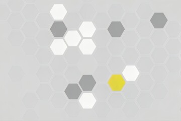 Geometric hexagon pattern on gray background for digital design