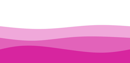 Abstract Pink Waves: Smooth Gradient Layers on White Background for Modern Design