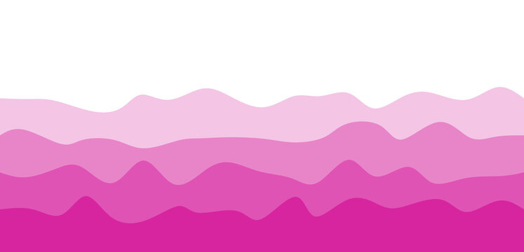 Fluid Pink and White Abstract Wavy Background with Gradient Layers - Powered by Adobe