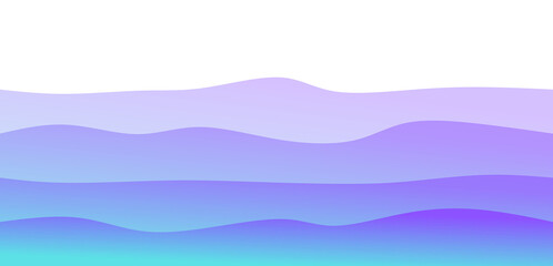 Serene Wavy Gradient Background with Pastel Purple, Blue & Teal Hues