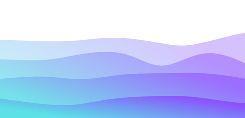 Modern Wavy Gradient Background with Smooth Blue and Purple Layers