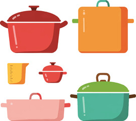 set of kitchen utensils