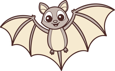 Obraz premium Flying Lemur Illustration. Wild Flying Lemur Design. Exotic Lemur Artwork Set. Forest Flying Lemur. Tropical Lemur Illustration. Night Gliding Lemur Design. Gliding Animal Illustration. Cute Flying