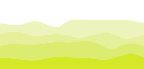 Lush Green Gradient Waves: Abstract Organic Layers Background