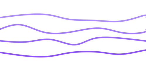 Abstract Purple Wavy Lines on White Background - Modern Flowing Graphic Pattern Design