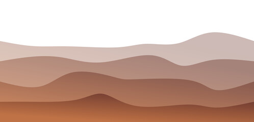 Abstract Wavy Earth Tones Gradient Layers Background