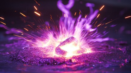 High speed capture of metallic particle fusion in action