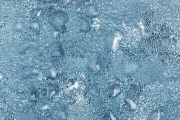 A window with frost on it