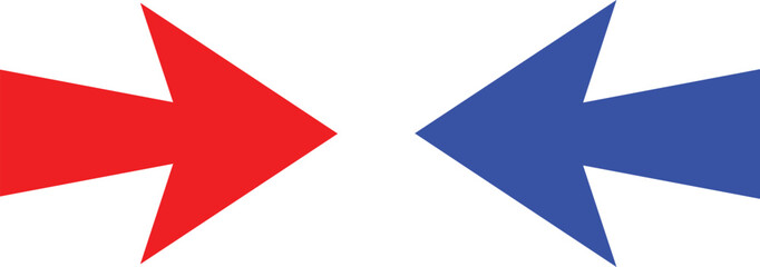 vector arrow sign on white background