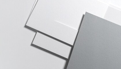 White and Grey Paper Sheets Flatlay