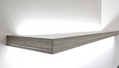 Modern Concrete Shelf with Integrated Lighting