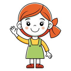 little girl with a gift
