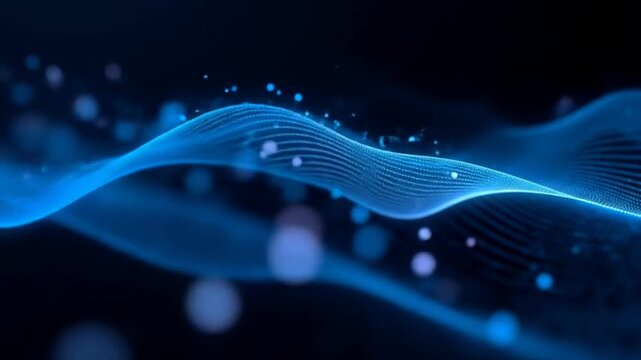 Technology abstract blue background with dna