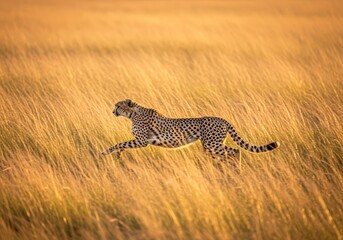 A graceful pink flamingo with wings spread wide takes flight over calm water during a golden sunrise.