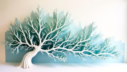 Artistic Image Display of Colorful Trees