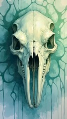 Image display of skull art