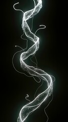 Artistic display of luminous lines