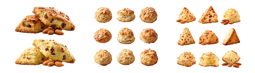 Delicious Assortment of Cookies: Chocolate Chip Nut and Sugar.