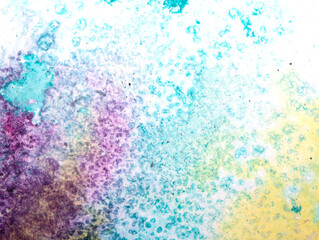 Explosion of Watercolour Vibrant Paint With Swirls and Splashes Abstract Background