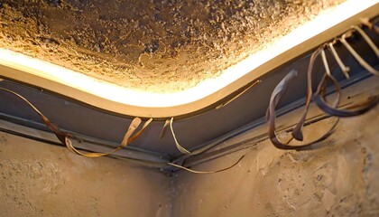 Elegant Corner Lighting Design with Gold Accents