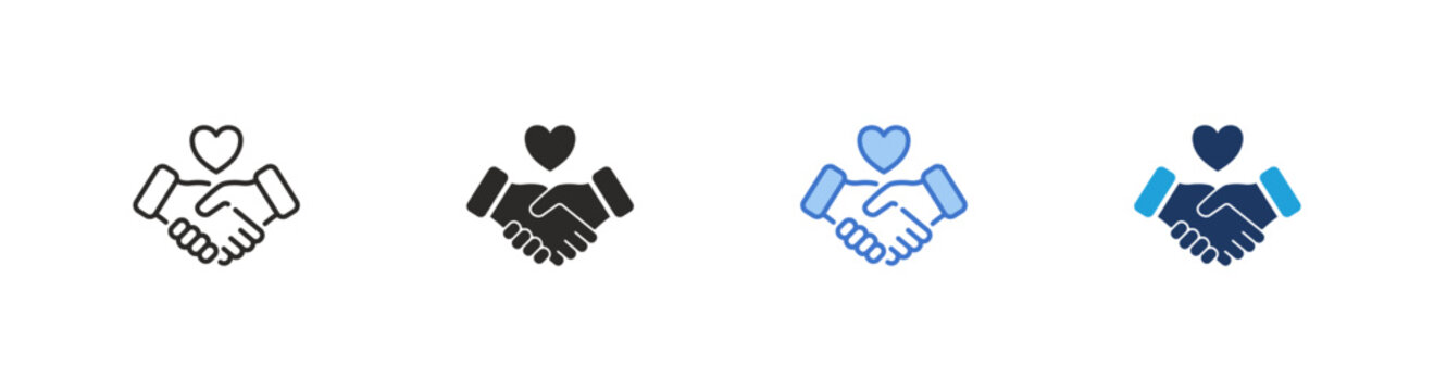 Trust icon multiple style collection