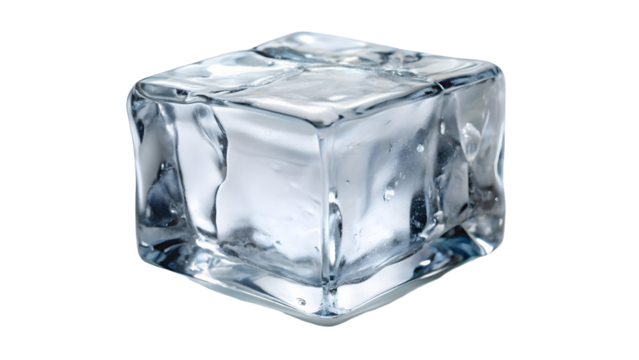 Refreshing ice cube detail, perfect for summer drinks ads or cool design elements, conveying freshness, clarity, and chilling refreshment in every creative project
