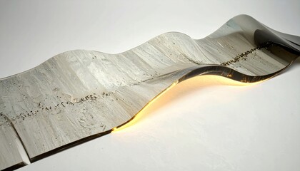 Glowing Resin Wave Sheet with Minimal Crest