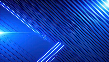Sleek Dark Blue Corrugated Abstract Background with Light Spill