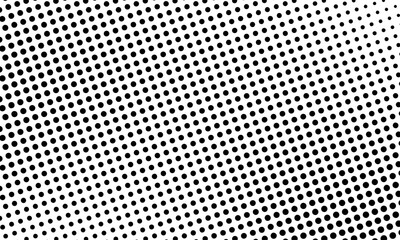 Retro halftone dots effect in black and white color